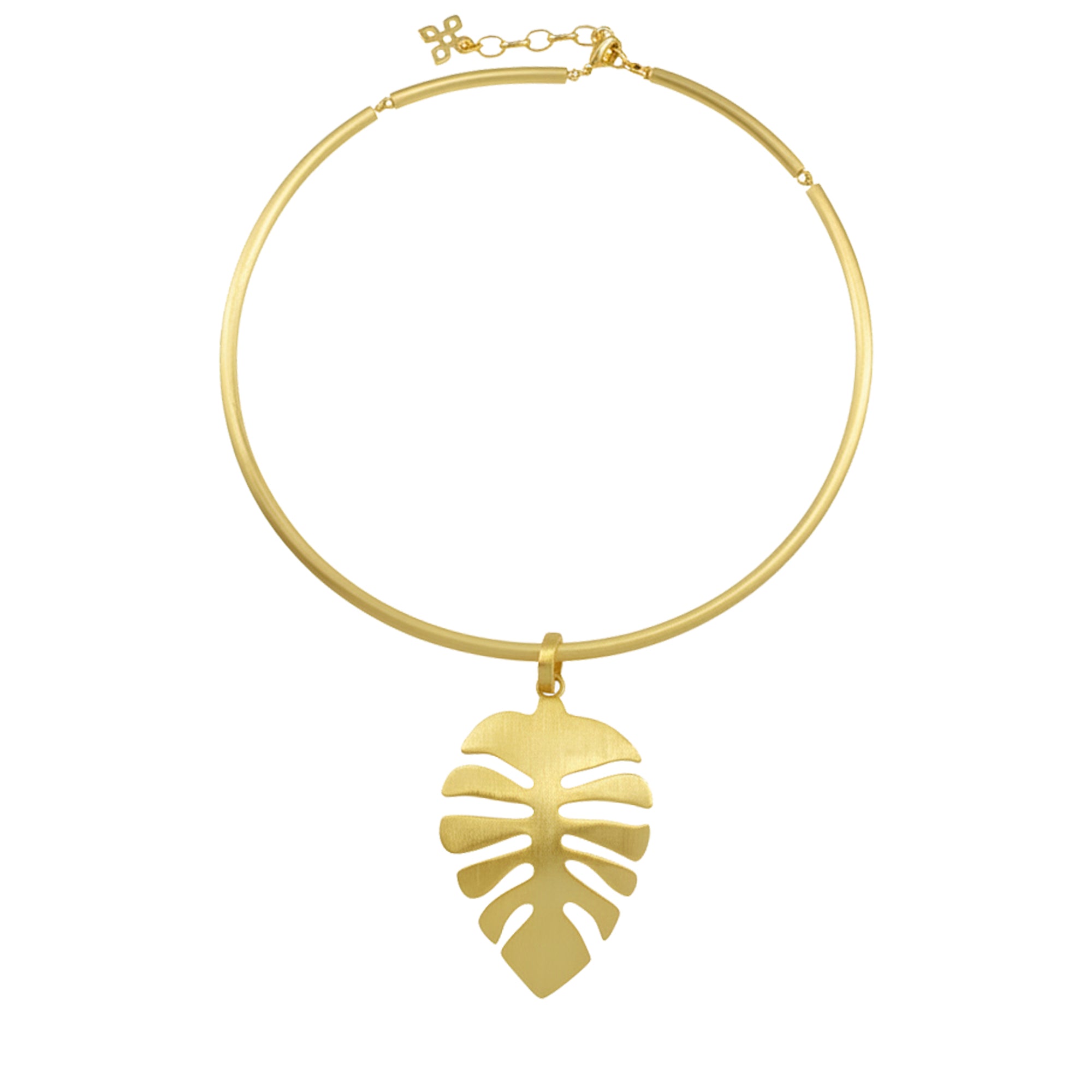 Monstera-Omega Necklace