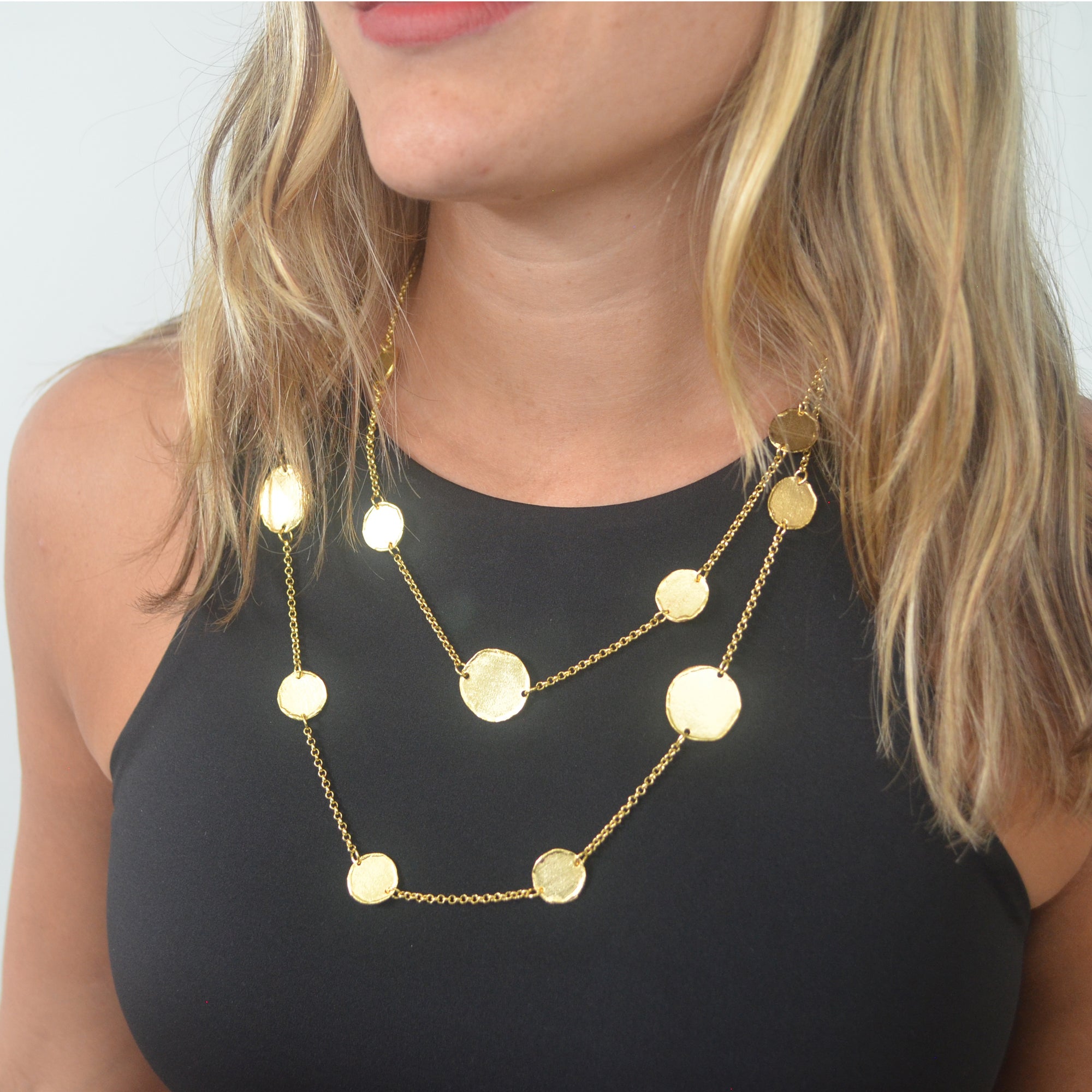 Coins Long Necklace